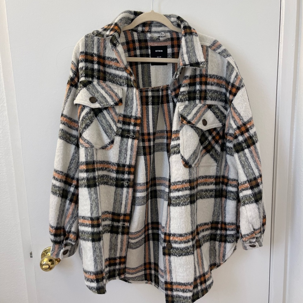 Cotton On Plaid Shacket. Never worn.